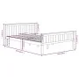 Solid white pine wood bed frame 160x200 cm by vidaXL, Beds and slatted bases - Ref: Foro24-322185, Price: 208,37 €, Discount: %