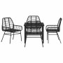 Conjunto de Comedor de Jardín 5 pcs Negro ratán sintético en Sillas de jardín | Comprar online en Foru.es