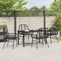 Conjunto de Comedor de Jardín 5 pcs Negro ratán sintético en Sillas de jardín | Comprar online en Foru.es