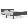 Estructura de cama madera maciza de pino gris 180x200 cm de vidaXL, Camas y somieres - Ref: Foro24-322207, Precio: 193,16 €, ...