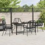 Conjunto de Comedor de Jardín 5 pcs Negro ratán sintético en Sillas de jardín | Comprar online en Foru.es
