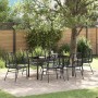 Conjunto de Comedor de Jardín 7 pcs Negro ratán sintético en Sillas de jardín | Comprar online en Foru.es