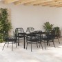 Conjunto de Comedor de Jardín 7 pcs Negro ratán sintético en Sillas de jardín | Comprar online en Foru.es