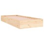Estructura de cama madera maciza 75x190 cm de vidaXL, Camas y somieres - Ref: Foro24-820062, Precio: 74,95 €, Descuento: %