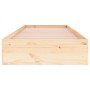 Estructura de cama madera maciza 75x190 cm de vidaXL, Camas y somieres - Ref: Foro24-820062, Precio: 74,95 €, Descuento: %