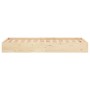 Estructura de cama madera maciza 75x190 cm de vidaXL, Camas y somieres - Ref: Foro24-820062, Precio: 74,95 €, Descuento: %