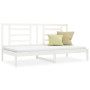 Sofá cama madera maciza de pino blanco 90x200 cm de vidaXL, Camas y somieres - Ref: Foro24-3108057, Precio: 124,34 €, Descuen...
