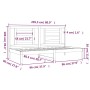Sofá cama madera maciza de pino blanco 90x200 cm de vidaXL, Camas y somieres - Ref: Foro24-3108057, Precio: 124,34 €, Descuen...