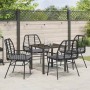 Conjunto de Comedor de Jardín 5 pcs Negro ratán sintético en Sillas de jardín | Comprar online en Foru.es