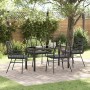 Conjunto de Comedor de Jardín 5 pcs Negro ratán sintético en Sillas de jardín | Comprar online en Foru.es