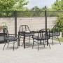 Conjunto de Comedor de Jardín 5 pcs Negro ratán sintético en Sillas de jardín | Comprar online en Foru.es