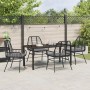 Conjunto de Comedor de Jardín 5 pcs Negro ratán sintético en Sillas de jardín | Comprar online en Foru.es