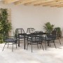 Conjunto de Comedor de Jardín 7 pcs Negro ratán sintético en Sillas de jardín | Comprar online en Foru.es