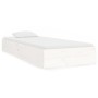 Estructura de cama madera maciza individual blanco 75x190 cm de vidaXL, Camas y somieres - Ref: Foro24-820063, Precio: 87,91 ...