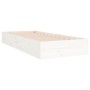 Estructura de cama madera maciza individual blanco 75x190 cm de vidaXL, Camas y somieres - Ref: Foro24-820063, Precio: 87,91 ...