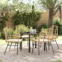 Conjunto de Comedor de Jardín 5 pcs Marrón ratán sintético en Sillas de jardín | Comprar online en Foru.es