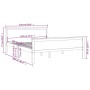 Estructura de cama madera maciza pino marrón miel 120x200 cm de vidaXL, Camas y somieres - Ref: Foro24-322190, Precio: 95,31 ...