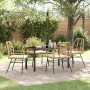 Conjunto de Comedor de Jardín 5 pcs Marrón ratán sintético en Sillas de jardín | Comprar online en Foru.es