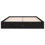 Estructura de cama madera maciza negra King Size 150x200 cm de vidaXL, Camas y somieres - Ref: Foro24-820041, Precio: 146,10 ...