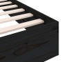 Estructura de cama madera maciza negra King Size 150x200 cm de vidaXL, Camas y somieres - Ref: Foro24-820041, Precio: 146,10 ...