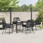 Conjunto de Comedor de Jardín 5 pcs Negro ratán sintético en Sillas de jardín | Comprar online en Foru.es