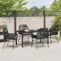Conjunto de Comedor de Jardín 5 pcs Negro ratán sintético en Sillas de jardín | Comprar online en Foru.es