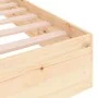 Solid wood bed frame 150x200 cm by vidaXL, Beds and slatted bases - Ref: Foro24-820037, Price: 106,64 €, Discount: %