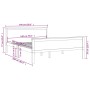 Estructura de cama madera maciza de pino 140x200 cm de vidaXL, Camas y somieres - Ref: Foro24-322177, Precio: 123,63 €, Descu...