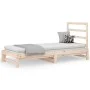 Sofá cama extraíble madera maciza de pino 2x(90x190) cm de vidaXL, Camas y somieres - Ref: Foro24-3108312, Precio: 135,47 €, ...