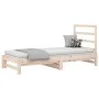 Sofá cama extraíble madera maciza de pino 2x(90x190) cm de vidaXL, Camas y somieres - Ref: Foro24-3108312, Precio: 135,47 €, ...