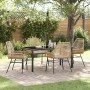 Conjunto de Comedor de Jardín 5 pcs Marrón ratán sintético en Sillas de jardín | Comprar online en Foru.es