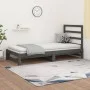 Sofá cama extraíble madera maciza de pino gris 2x(90x200) cm de vidaXL, Camas y somieres - Ref: Foro24-3108304, Precio: 178,2...