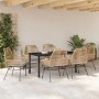 Conjunto de Comedor de Jardín 7 pcs Marrón ratán sintético en Sillas de jardín | Comprar online en Foru.es