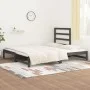 Sofá cama extraíble madera maciza de pino gris 2x(90x200) cm de vidaXL, Camas y somieres - Ref: Foro24-3108304, Precio: 178,2...