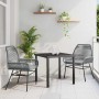 Conjunto de Comedor de Jardín 3 pcs Gris ratán sintético en Sillas de jardín | Comprar online en Foru.es