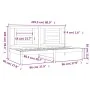 Sofá cama madera maciza de pino 90x200 cm de vidaXL, Camas y somieres - Ref: Foro24-3108056, Precio: 106,99 €, Descuento: %