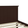 Estructura de cama madera maciza pino marrón oscuro 140x200 cm de vidaXL, Camas y somieres - Ref: Foro24-322198, Precio: 161,...