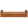 Bed frame with drawers solid brown pine wood 90x200 cm by vidaXL, Beds and slatted bases - Ref: Foro24-322161, Price: 216,60 ...