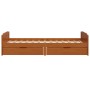 Estructura cama cajones madera maciza de pino marrón 90x200 cm de vidaXL, Camas y somieres - Ref: Foro24-322161, Precio: 190,...