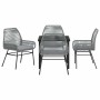 Conjunto de Comedor de Jardín 5 pcs Gris ratán sintético en Sillas de jardín | Comprar online en Foru.es