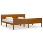 Estructura de cama madera maciza pino marrón miel 200x200 cm de vidaXL, Camas y somieres - Ref: Foro24-322194, Precio: 108,34...