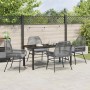 Conjunto de Comedor de Jardín 5 pcs Gris ratán sintético en Sillas de jardín | Comprar online en Foru.es