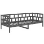Sofá cama de madera maciza de pino gris 90x200 cm de vidaXL, Camas y somieres - Ref: Foro24-820209, Precio: 114,36 €, Descuen...