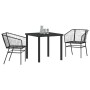 Conjunto de Comedor de Jardín 3 pcs Negro ratán sintético en Sillas de jardín | Comprar online en Foru.es