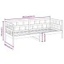 Sofá cama de madera maciza de pino gris 90x200 cm de vidaXL, Camas y somieres - Ref: Foro24-820209, Precio: 114,36 €, Descuen...