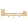 Estructura de cama madera maciza de pino 200x200 cm de vidaXL, Camas y somieres - Ref: Foro24-322180, Precio: 106,71 €, Descu...