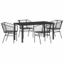Conjunto de Comedor de Jardín 5 pcs Negro ratán sintético en Sillas de jardín | Comprar online en Foru.es