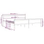 Estructura de cama madera maciza de pino 200x200 cm de vidaXL, Camas y somieres - Ref: Foro24-322180, Precio: 106,71 €, Descu...