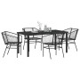 Conjunto de Comedor de Jardín 5 pcs Negro ratán sintético en Sillas de jardín | Comprar online en Foru.es