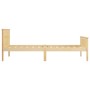 Estructura de cama madera maciza de pino 100x200 cm de vidaXL, Camas y somieres - Ref: Foro24-322175, Precio: 73,52 €, Descue...